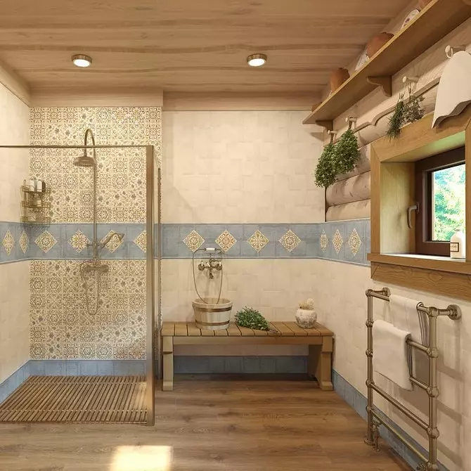 Vi dekorerar designen av badet inuti: Tips för varje rum och 62 bilder 3099_59