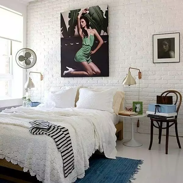 تصميم الجدار في غرفة النوم: 15 أفكار غير عادية و 69 أمثلة مشرقة 31092_110