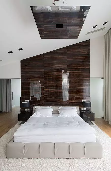 Reka bentuk dinding di bilik tidur: 15 Idea yang luar biasa dan 69 contoh terang 31092_31