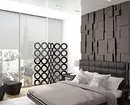 Reka bentuk dinding di bilik tidur: 15 Idea yang luar biasa dan 69 contoh terang 31092_41