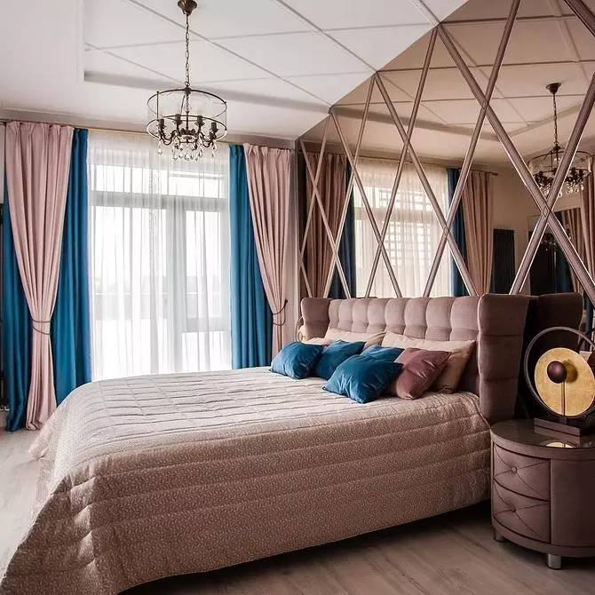 Väggdesign i sovrummet: 15 ovanliga idéer och 69 ljusa exempel 31092_47
