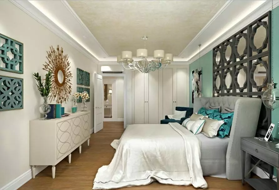 寝室の壁のデザイン：15珍しい考えと69の明るい例 31092_48