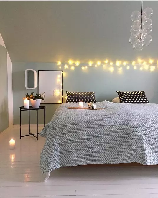 Зидни дизајн у спаваћој соби: 15 необичних идеја и 69 светлих примера 31092_59