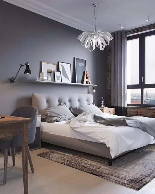 Väggdesign i sovrummet: 15 ovanliga idéer och 69 ljusa exempel 31092_71