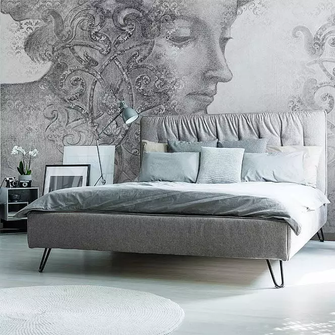 עיצוב קיר בחדר השינה: 15 רעיונות חריגים ו 69 דוגמאות בהירות 31092_9