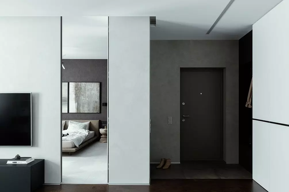 Impian minimalist: apartemen di Minsk, dimana teu aya anu superfluous 3114_43