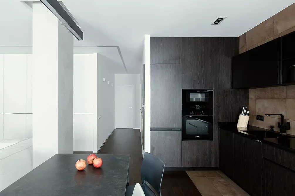 Impian minimalist: apartemen di Minsk, dimana teu aya anu superfluous 3114_46