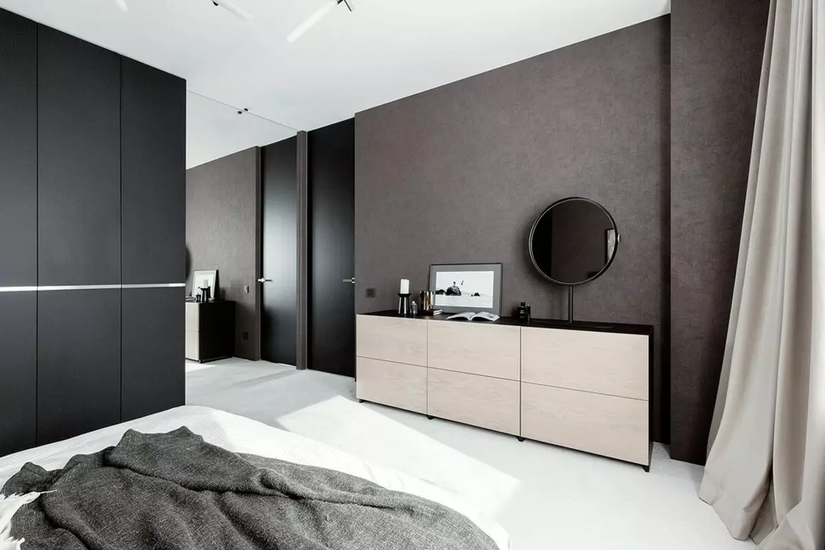 Impian minimalist: apartemen di Minsk, dimana teu aya anu superfluous 3114_48