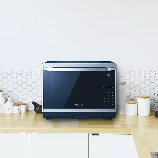 Mistä laittaa mikroaaltouuni keittiöön: 9 Asetukset ja hyödylliset vinkit 31208_54