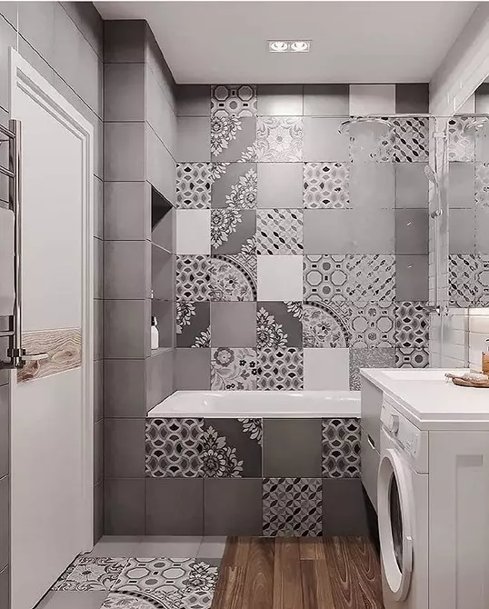 उबाऊ नहीं, और स्टाइलिश: एक ग्रे बाथरूम डिजाइन को सही तरीके से कैसे जारी करें 3159_124