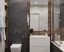 No aburrido, y con estilo: cómo emitir un diseño de baño gris correctamente. 3159_13