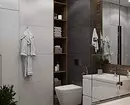 No aburrido, y con estilo: cómo emitir un diseño de baño gris correctamente. 3159_16