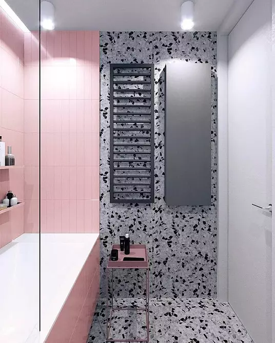 No aburrido, y con estilo: cómo emitir un diseño de baño gris correctamente. 3159_62