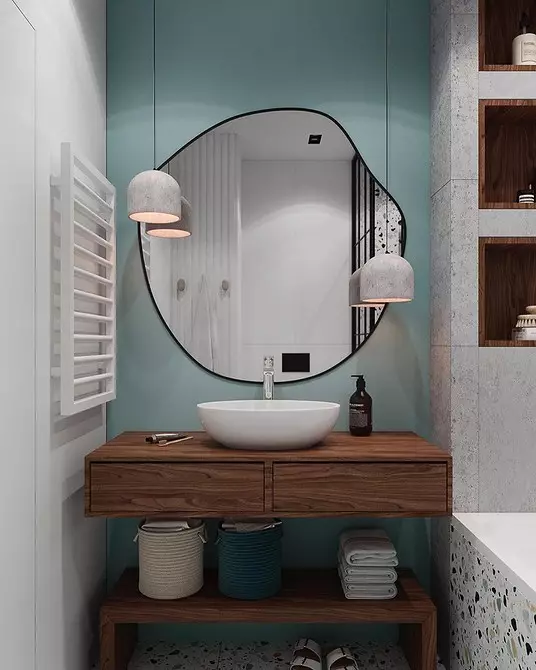 No aburrido, y con estilo: cómo emitir un diseño de baño gris correctamente. 3159_69