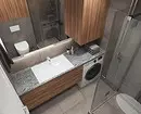 No aburrido, y con estilo: cómo emitir un diseño de baño gris correctamente. 3159_8