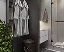 No aburrido, y con estilo: cómo emitir un diseño de baño gris correctamente. 3159_86