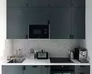 9 kvadrātveida virtuves dizaina noteikumi. M: kā apgūt metrus ar maksimālu labumu 3174_14