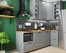 9 kvadrātveida virtuves dizaina noteikumi. M: kā apgūt metrus ar maksimālu labumu 3174_34