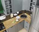 9 kvadrātveida virtuves dizaina noteikumi. M: kā apgūt metrus ar maksimālu labumu 3174_35