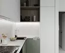9 kvadrātveida virtuves dizaina noteikumi. M: kā apgūt metrus ar maksimālu labumu 3174_62
