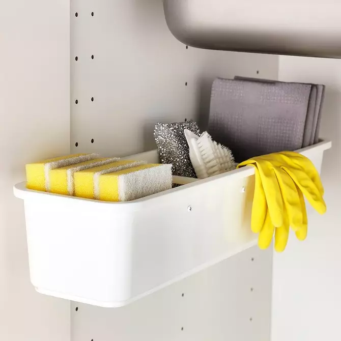 6 Awọn solusan ti a ti ṣetan lati Ikea fun ibi ipamọ ninu ibi idana, eyiti kii yoo lu apamọwọ naa 3200_21