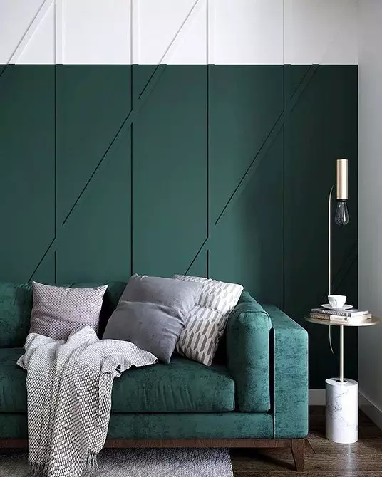 Сміливо і модно: як оформити вітальню в зеленому кольорі 3228_107