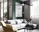 Tuyệt vời và thời trang: Làm thế nào để cấp một phòng khách màu xanh lá cây 3228_147