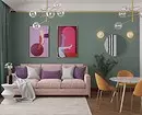 Audaz y de moda: cómo emitir una sala de estar en verde 3228_34