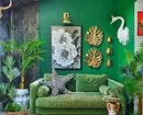Dristigt og fashionable: hvordan man udsteder en stue i grøn 3228_54