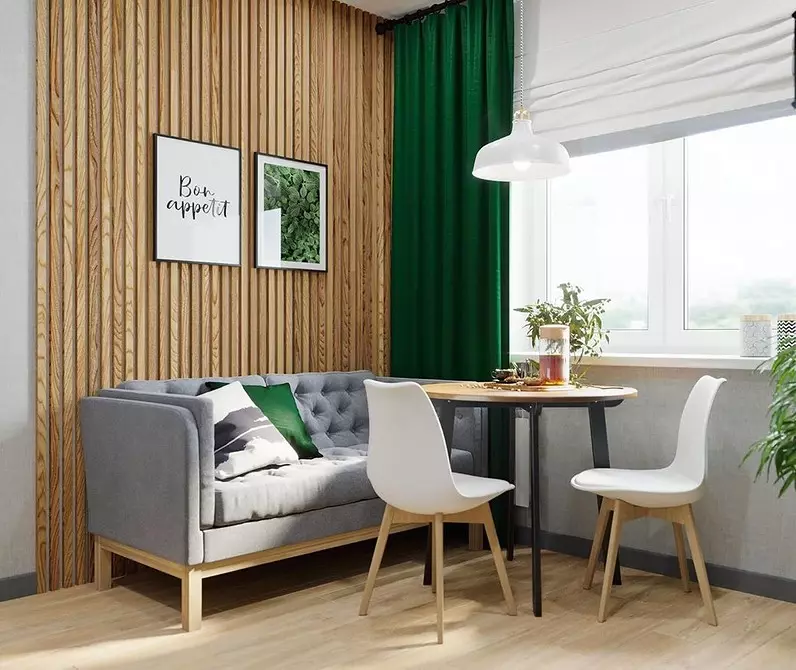 Tuyệt vời và thời trang: Làm thế nào để cấp một phòng khách màu xanh lá cây 3228_77