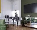 Audaz y de moda: cómo emitir una sala de estar en verde 3228_90