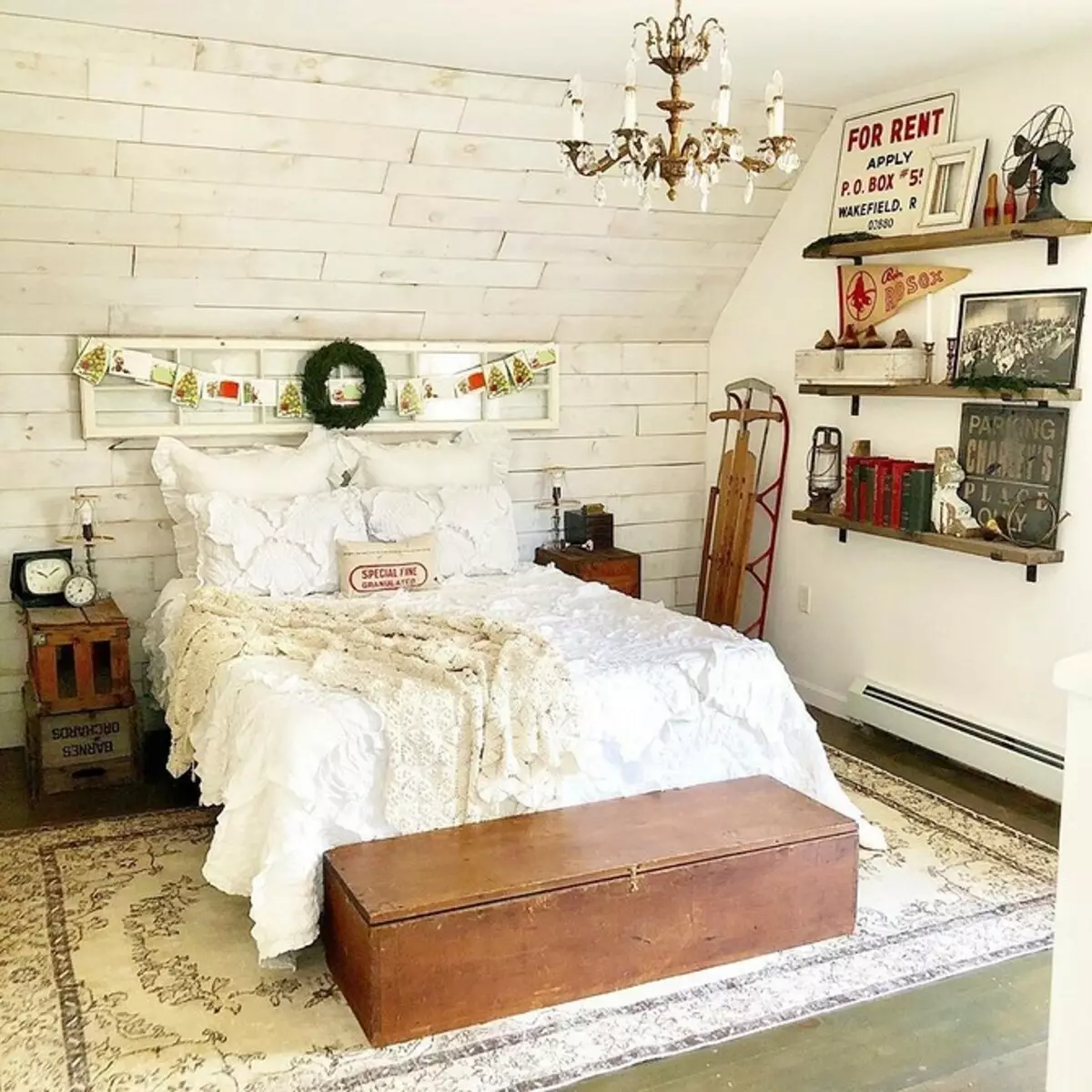 Designul dormitorului în casa de țară: face un interior elegant fără buget 3285_31