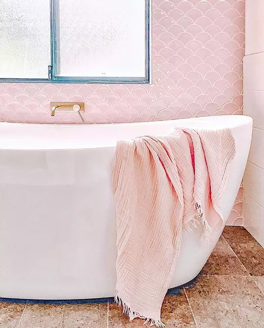 Papuoškiname rožinio vonios kambario dizainą, kad interjeras atrodo tinkamas ir stilingas 3297_100