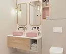 Nós decoramos o design do banheiro rosa para que o interior pareça apropriado e elegante 3297_105