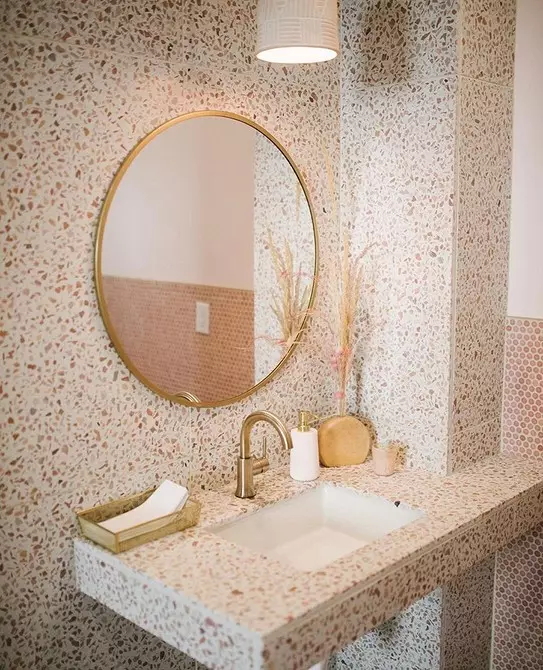 Decoriamo il design del bagno rosa in modo che l'interno sia appropriato ed elegante 3297_115