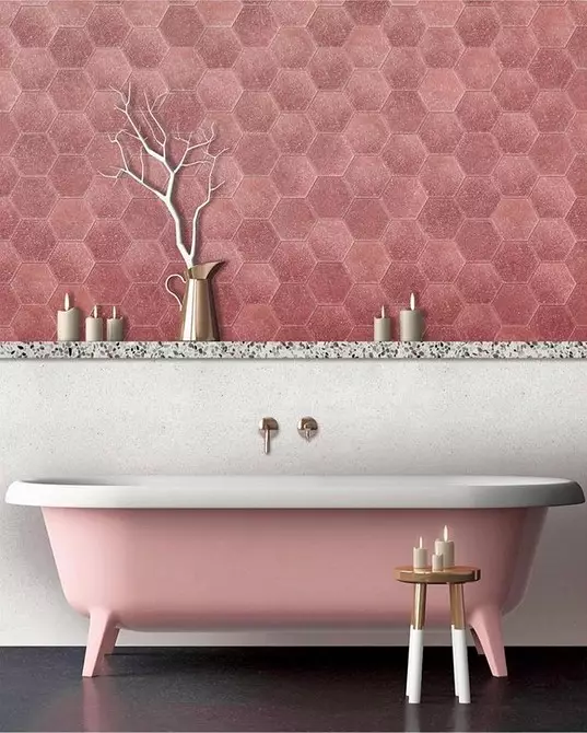 Ние украсяваме дизайна на розовата баня, така че интериорът да изглежда подходящ и стилен 3297_12