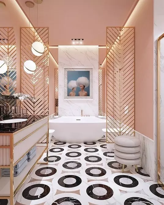 We decorate the design of the pink bathroom so that the interior looks appropriate and stylish 3297_137