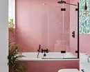 हम गुलाबी बाथरूम के डिजाइन को सजाते हैं ताकि इंटीरियर उचित और स्टाइलिश दिखता हो 3297_144