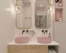 Decoriamo il design del bagno rosa in modo che l'interno sia appropriato ed elegante 3297_158