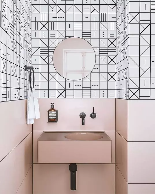 We decorate the design of the pink bathroom so that the interior looks appropriate and stylish 3297_167