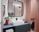 Pink banyosunun tasarımını dekore ediyoruz, böylece iç uygun ve şık görünüyor. 3297_21