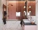 Vi dekorerer utformingen av det rosa badet slik at interiøret ser passende og stilig ut 3297_4