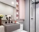 Nous décorons la conception de la salle de bain rose pour que l'intérieur ait l'air approprié et élégant 3297_49