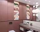 हम गुलाबी बाथरूम के डिजाइन को सजाते हैं ताकि इंटीरियर उचित और स्टाइलिश दिखता हो 3297_5
