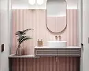 Pink banyosunun tasarımını dekore ediyoruz, böylece iç uygun ve şık görünüyor. 3297_87