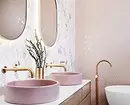 Vi dekorerer utformingen av det rosa badet slik at interiøret ser passende og stilig ut 3297_92