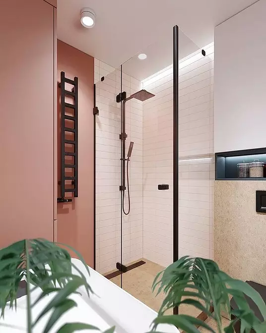 Ние украсяваме дизайна на розовата баня, така че интериорът да изглежда подходящ и стилен 3297_96