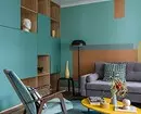 Neobičan skandinavski stil: apartman u Moskvi s umjetničkim objektima i blokom boja 3308_9