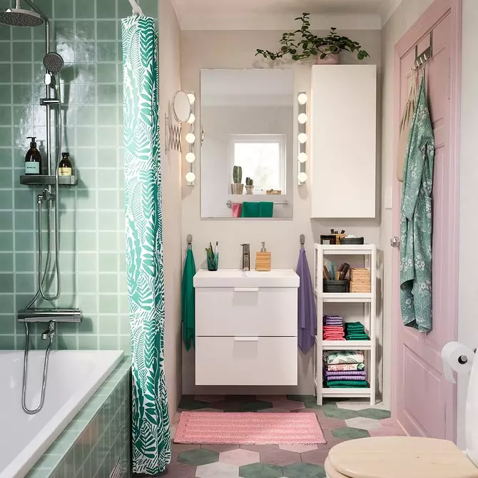 7 Reddings van ontwerpers IKEA opslag in een kleine badkamer 3377_22