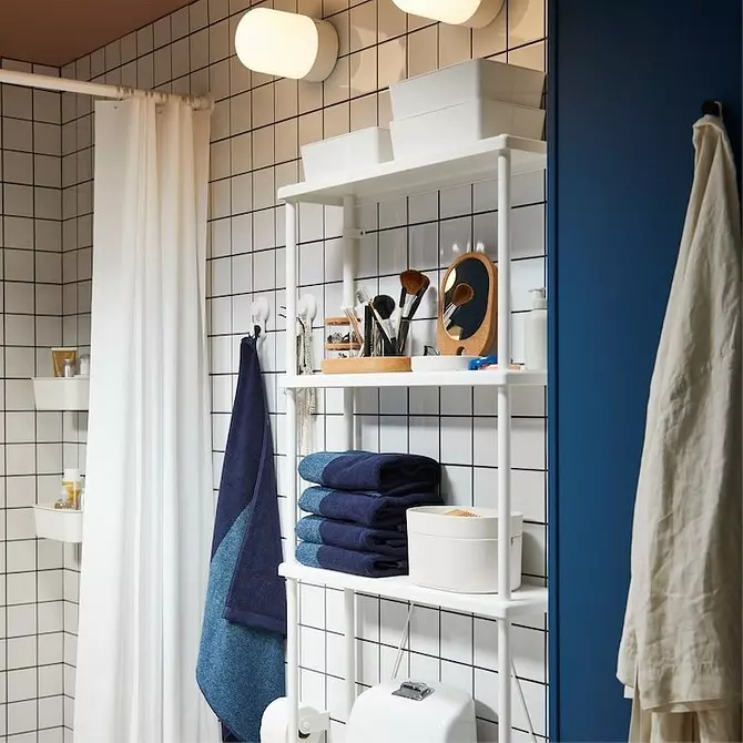 7 Reddings van ontwerpers IKEA opslag in een kleine badkamer 3377_26